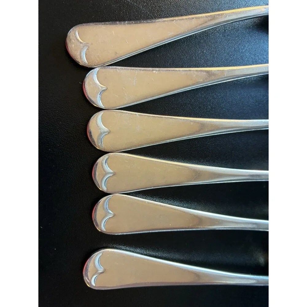 Set of 6 vintage EPNS A1 silver plated Sheffield Old English salad/dessert forks